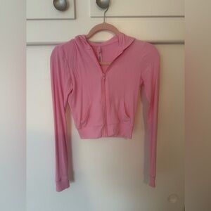 SKIMS Pink Long Sleeve Hoodie